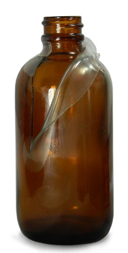 Qorpak GLA-00951 Amber Emniyetli Kaplamalı Cam Boston Yuvarlak Şişe, 22-400 Boyun Kaplamalı, 48mm Çap x 112mm Yükseklik, 4oz