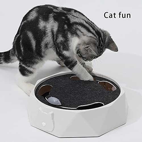 YYOU Komik Elektrikli Tepsi için kedi, Rastgele Değişim, 360 ° Rotasyon, lastik Damga Tasarım Uyanış Doğasını kedi yakalamak