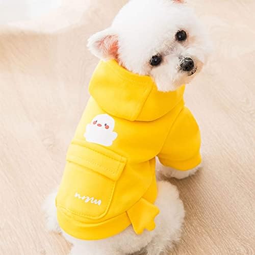 Pet Sevimli Kazak Kış Sıcak Pet Hoodie Sarı Hoodie Pet Giysi Köpek Sonbahar ve Kış Sıcak