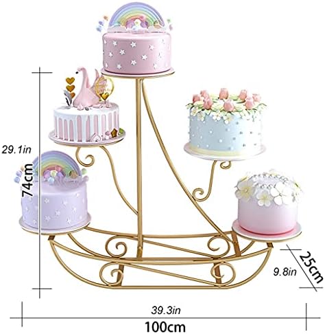 Kek Standı Ferforje Çok katmanlı Kek Standı Restoran Düğün Pastası Ekran Standı Doğum Günü Meyve tatlı tabağı Mezuniyet Töreni