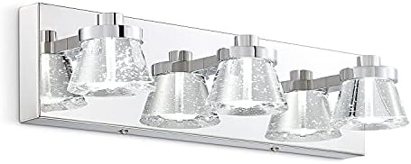 BRİVOLART 3 ışıkları 15 W LED vanity ışık Modern kabarcık kristal krom paslanmaz çelik Vanity ışık ayna üzerinde uzun banyo