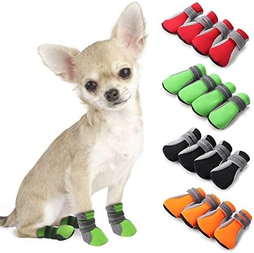 Sıcak Köpek Malzemeleri Su Geçirmez Kaymaz Köpek Ayakkabı Paw Protecters Pet Çizmeler Köpek Çorap (M, Siyah)