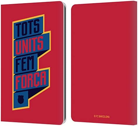 Kafa Kılıfı Tasarımları Resmi Lisanslı FC Barcelona Tots Üniteleri Fem Forca Culé Deri Kitap Cüzdan Kılıf Kapak Kindle Paperwhite