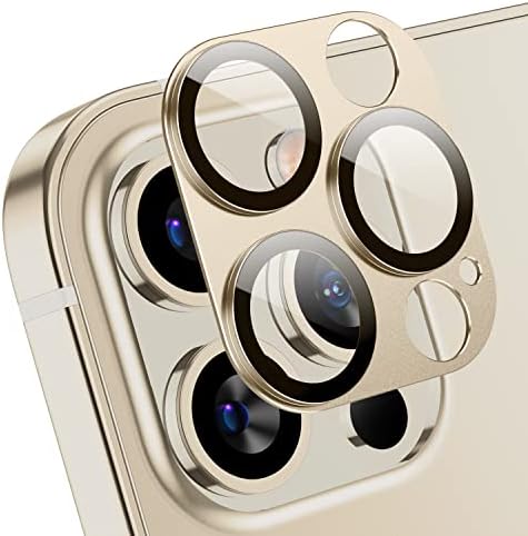 Korecase 2 Paketi Kamera Lens Koruyucu için iPhone 12 Pro Max, 3D Alüminyum Metal Lens Filmi, 9 H HardnessTempered Cam Kamera