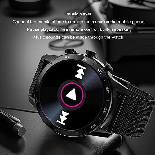 FPGXFDCA akıllı saat, 1.39 HD Büyük Ekran, spor Izci ile müzik ızle Kalp Hızı Uyku Izleme Pedometre, Android ile Uyumlu, ıOS