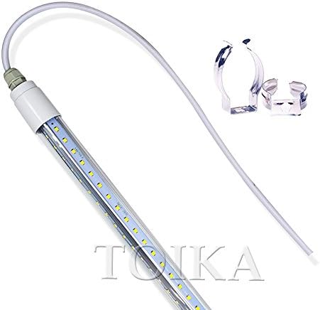 Toika 【25 Pack】T8 su geçirmez Led tüp aydınlatma 5 ayak 50 W, V-şekli su geçirmez Lamba Süper parlak Led floresan lamba 5ft