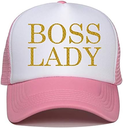 Yetişkin patron Bayan altın Logo baskı yaz örgü kapaklar için kamyon şoförü şapkaları