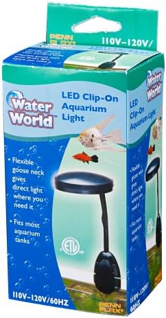 Penn-Plax Aqua Life LED Işık / Daha Küçük Bir Akvaryumu Aydınlatmak için Mükemmel / Kolay Klipsli Ek | Enerji Tasarruflu LED