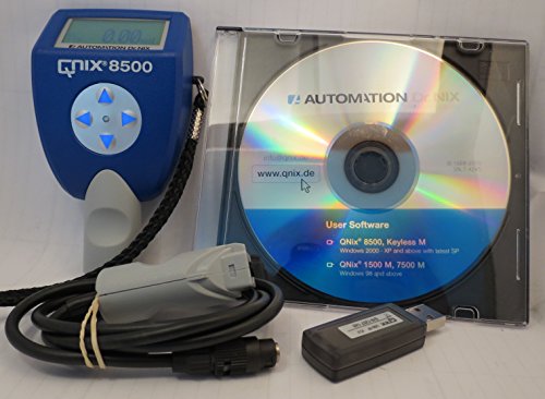 Otomasyon Dr. Nix Kaplama Kalınlığı Ölçer QNix 8500 Premium w/Çift Prob 0-80 mil, Ext. Kablo, Yazılım, USB Arabirimi