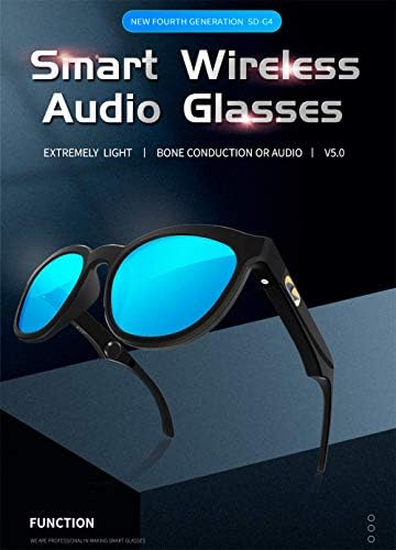 Akıllı Gözlük Kemik Iletim Bluetooth Ses Güneş Gözlüğü Ses Yönlü Çağrı Kulaklık Olmadan Sürme Sürüş Açık Spor Güneş Gözlüğü,