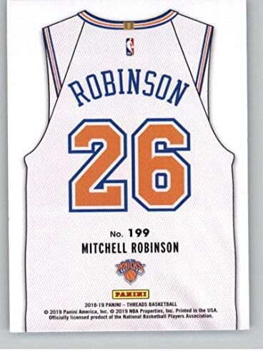 2018-19 Panini Konuları Bildirimi Dazzle Basketbol 199 Mitchell Robinson New York Knicks Resmi Paralel NBA Ticaret Kartı